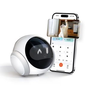 Walk Cam Mobile Night Vision 1080P HD Video Movable Indoors Pets Tracking Camera Robot with Tuya APP Control