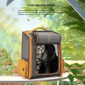 Dog Cat Carrier Backpack for Travel & Hiking, Breathable and Popular Pet Travel Backpack