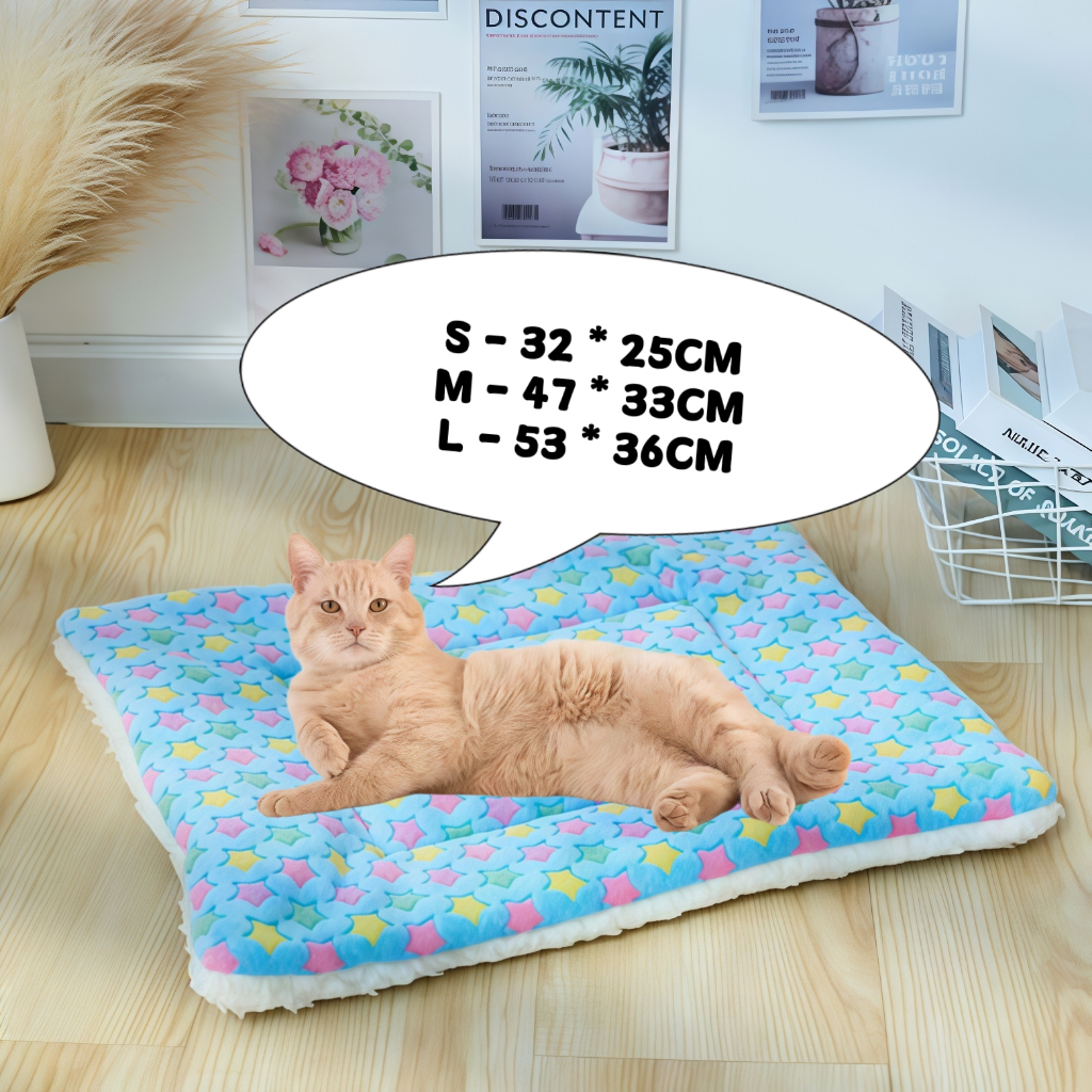In Stock Cartoon Pet Bed Foldable Cat Bed Removable Washable Pet Sleeping Bed for Cat Dog House tempat tidur kucing - Image 2