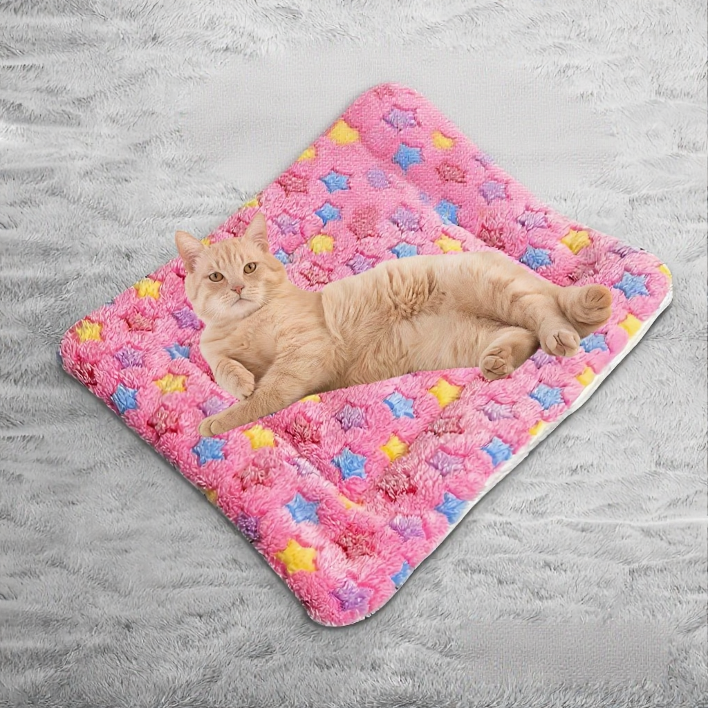 In Stock Cartoon Pet Bed Foldable Cat Bed Removable Washable Pet Sleeping Bed for Cat Dog House tempat tidur kucing - Image 10