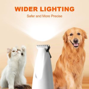 Dog Paw Trimmer,Furry Basics Pet Hair Trimmer,Saffory Dog Paw Trimmer with LED Light,Low Noise USB Rechargeable,Waterproof Pet Hair Shaver for Dogs and Cats - Image 9
