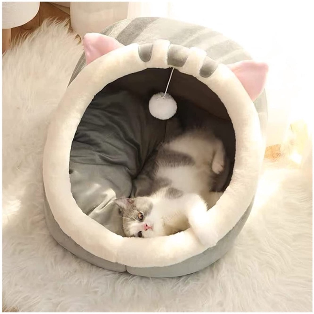 In Stock Cartoon Pet Bed Foldable Cat Bed Removable Washable Pet Sleeping Bed for Cat Dog House tempat tidur kucing - Image 6